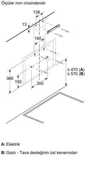 Siemens LC67KPJ60T 60cm Duvar tipi davlumbaz
